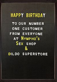 Tap to view From Everyone at Nympho's Sex Shop Card