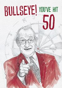 Bullseye! You've Hit 50 Card