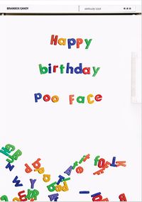 Tap to view Happy Birthday Poo Face Card