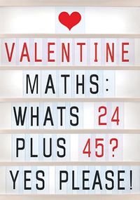 Tap to view Valentine Maths Card