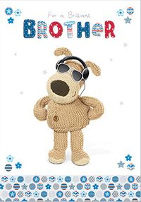 Cool Dog Brother Birthday Card