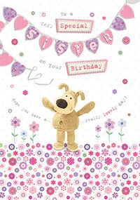 Cute Dog Special Sister Birthday Card