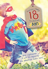 Tap to view Brilliant Son 18th Birthday Card