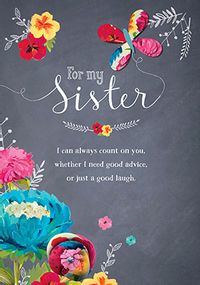 Tap to view Always Count on You Sister Birthday Card