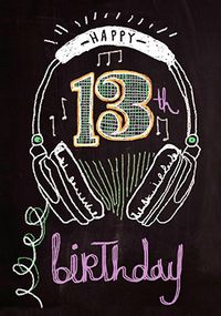 Tap to view Chalk & Cheese 13th Birthday Card