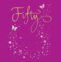Tap to view Dazzling Fifty Birthday Card