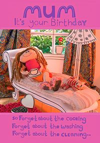 Tap to view Dolly Relax Mum Birthday Card