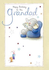 Tap to view Happy Birthday Grandad Elephant Birthday Card