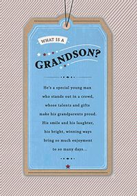 Tap to view What is a Grandson Birthday Card