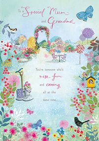 Tap to view Secret Garden Special Mum & Grandma Birthday Card