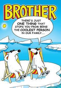 Tap to view Polar Bear Brother Birthday Card