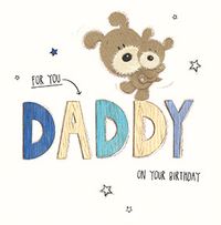 Cute Dog Daddy Birthday Card