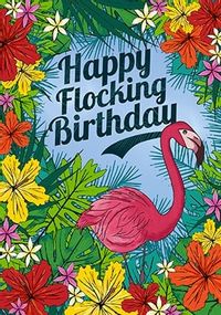 Tap to view Happy Flocking Birthday Card
