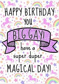 Big Gay Birthday Card
