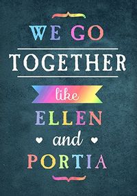 Tap to view Like Ellen & Portia Birthday Card