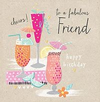 To A Fabulous Friend Birthday Card