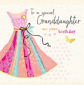To a Special Granddaughter Birthday Card | Funky Pigeon