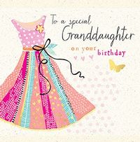 To a Special Granddaughter Birthday Card