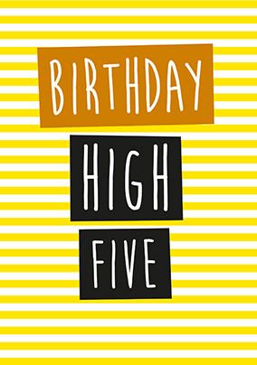 Birthday High Five Card