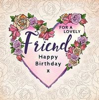 For a Lovely Friend Card