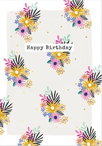 Tap to view Floral bunches Birthday Card