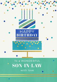Son-in-Law Birthday Cake Card