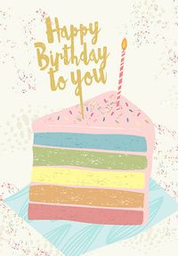 Tap to view Happy Birthday to You Rainbow Cake Card