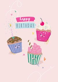 Tap to view Happy Cupcakes Birthday Card