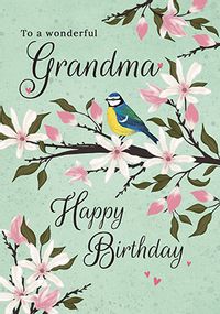 Tap to view Wonderful Grandma Magnolia Birthday Card