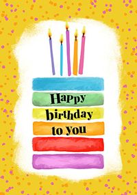 Tap to view Cake And Candles Birthday Cake