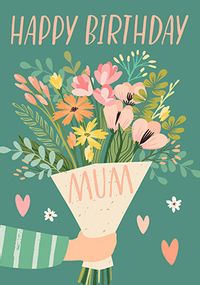 Happy Birthday Mum Bouquet Card