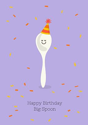 Big Spoon Birthday Card