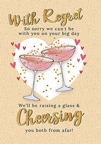 Tap to view Cheersing from afar Wedding Regret Card