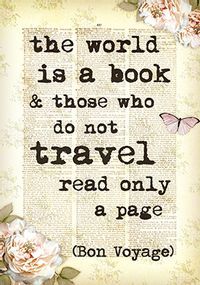 The World is a Book Greeting Card