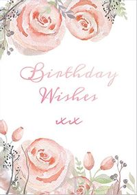 Tap to view Floral Boutique Birthday Wishes Card