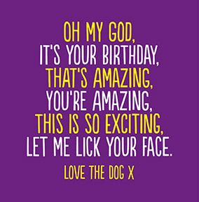 Oh My God it's Your Birthday Card | Funky Pigeon Oh My God it's Your Birthday Card | Funky Pigeon