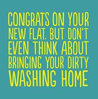 Tap to view Dirty Washing New Home Card