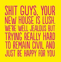 Well Jealous New Home Card