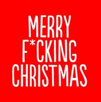 Merry F'ing Christmas Card