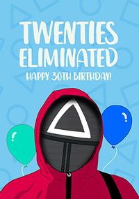 Twenties Eliminated 30th Birthday Card
