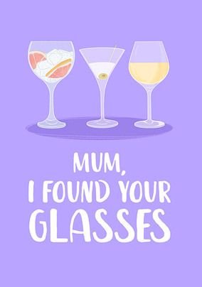 Glasses Mother's Day Card