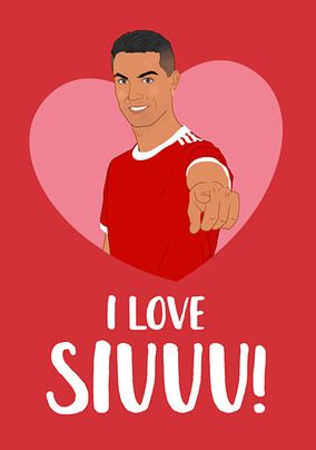 Footballer Valentine's Card