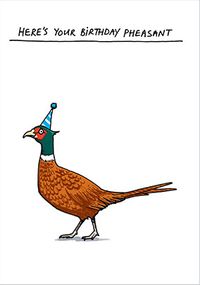 Birthday Pheasant Card