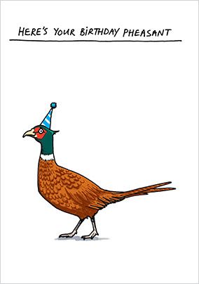 Birthday Pheasant Card