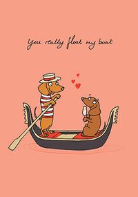 Tap to view You Float My Boat Valentine Card