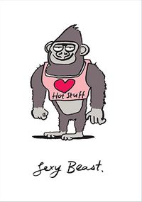 Sexy Beast Valentine Card