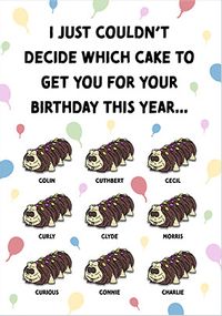 Which Cake Birthday Card