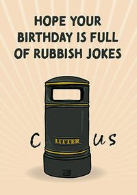 Tap to view Rubbish Jokes Birthday Card