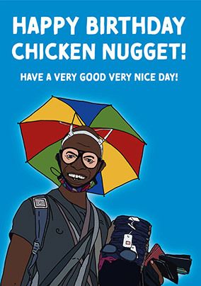 Happy Birthday Chicken Nugget Card