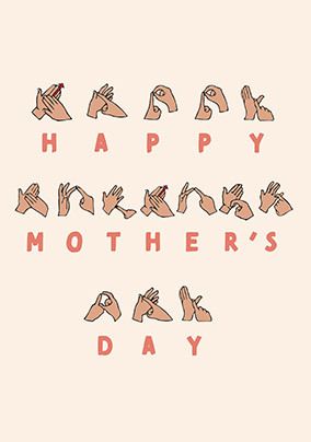 British Sign Mother's Day Card